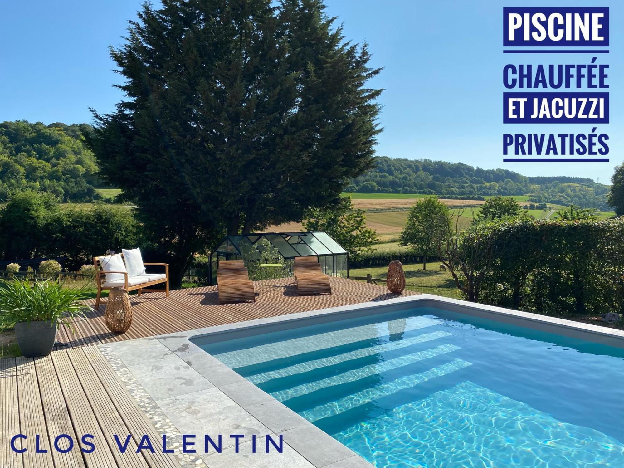 Gite Piscine Jacuzzi Privatises Clos Valentin Freulleville Quarto foto